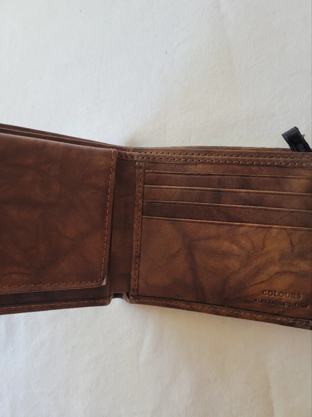 Colours By Alexander Julian Brown Leather Bifold Wallet